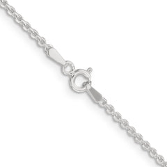 Sterling Silver 1.85mm Diamond-cut Forzantina Cable Chain