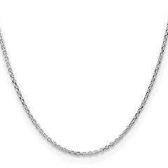 Sterling Silver 2.1mm Diamond-cut Forzantina Cable Chain