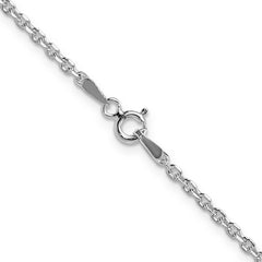 Sterling Silver 2.1mm Diamond-cut Forzantina Cable Chain