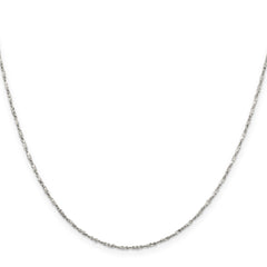 Sterling Silver 1.4mm Twisted Serpentine Chain