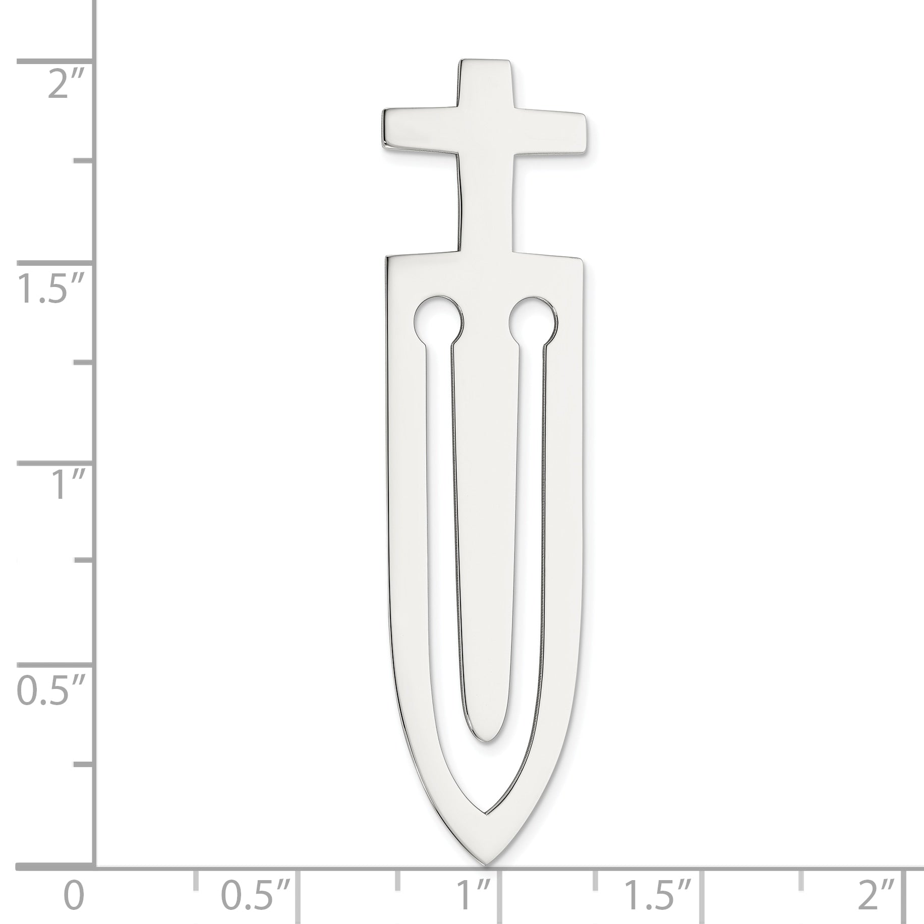 Sterling Silver Cross Book Mark