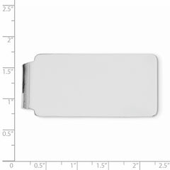 Sterling Silver Rhodium-plated Money clip