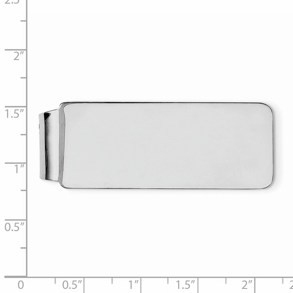 Sterling Silver Rhodium-plated Money clip