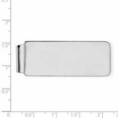 Sterling Silver Rhodium-plated Money clip