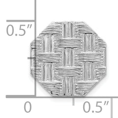 Sterling Silver Rhodium-plated Tie Tac