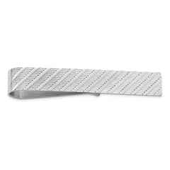 Sterling Silver Rhodium-plated Tie Bar