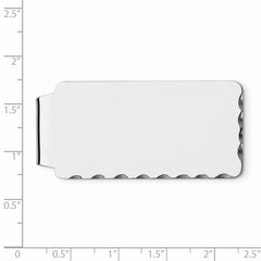 Sterling Silver Rhodium-plated Money Clip