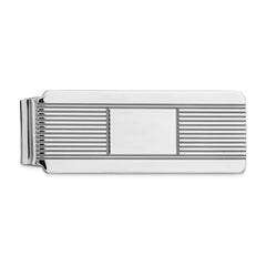 Sterling Silver Rhodium-plated Money Clip