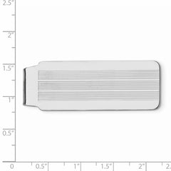 Sterling Silver Rhodium-plated Money Clip