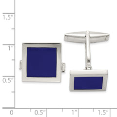 Sterling Silver Lapis Cuff Links