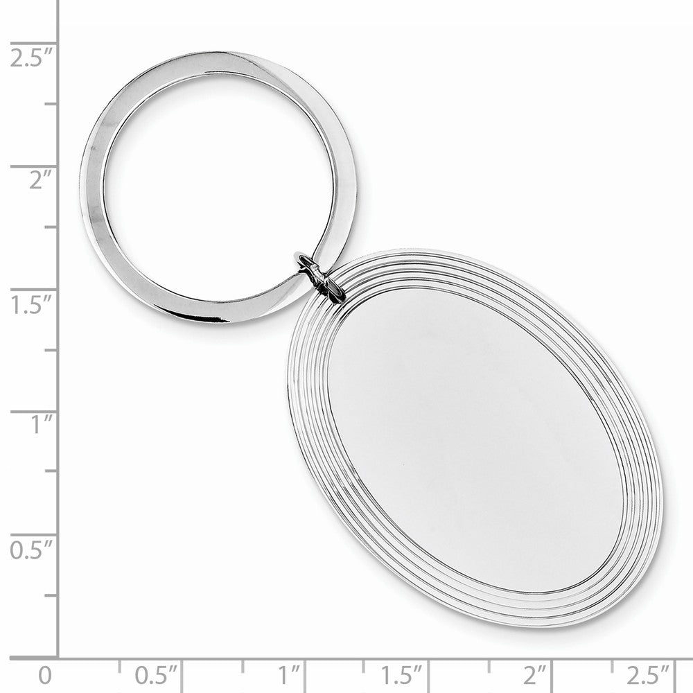 Sterling Silver Rhodium-plated Key Chain