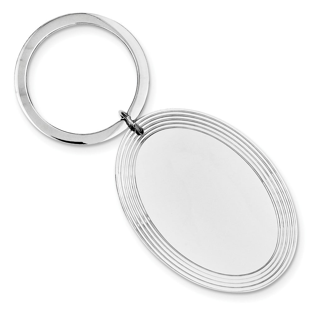 Sterling Silver Rhodium-plated Key Chain