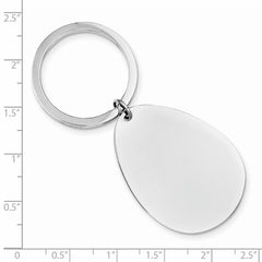 Sterling Silver Rhodium-plated Key Chain