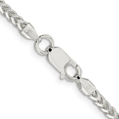 Sterling Silver 3.4mm D/C Square Franco Chain