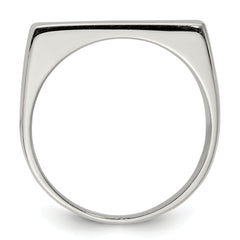 Sterling Silver 9x19mm Closed Back Signet Ring