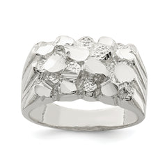 Sterling Silver Men's Nugget Ring