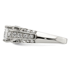 Sterling Silver Fancy CZ Ring