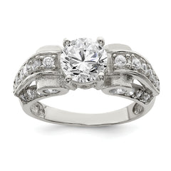 Sterling Silver Fancy CZ Ring