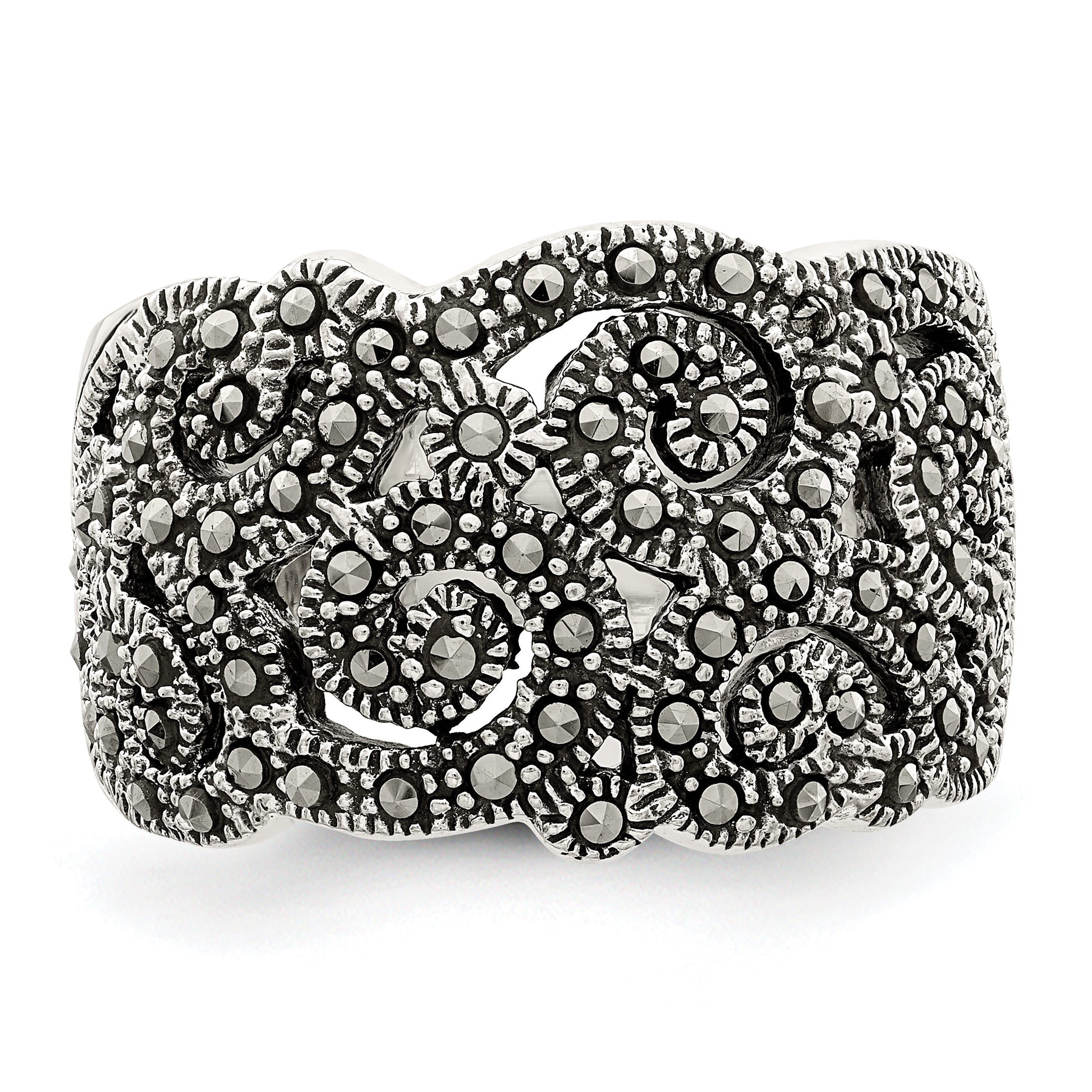 Sterling Silver Marcasite Ring