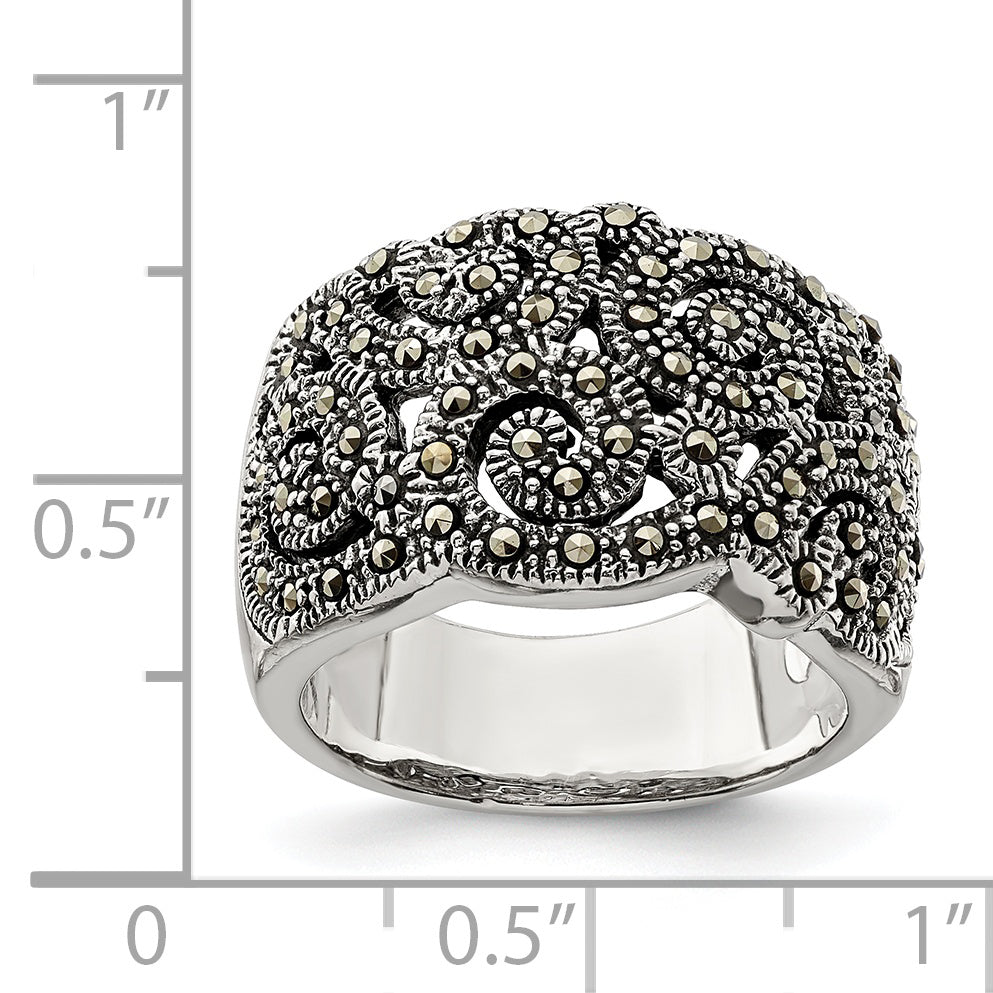 Sterling Silver Marcasite Ring