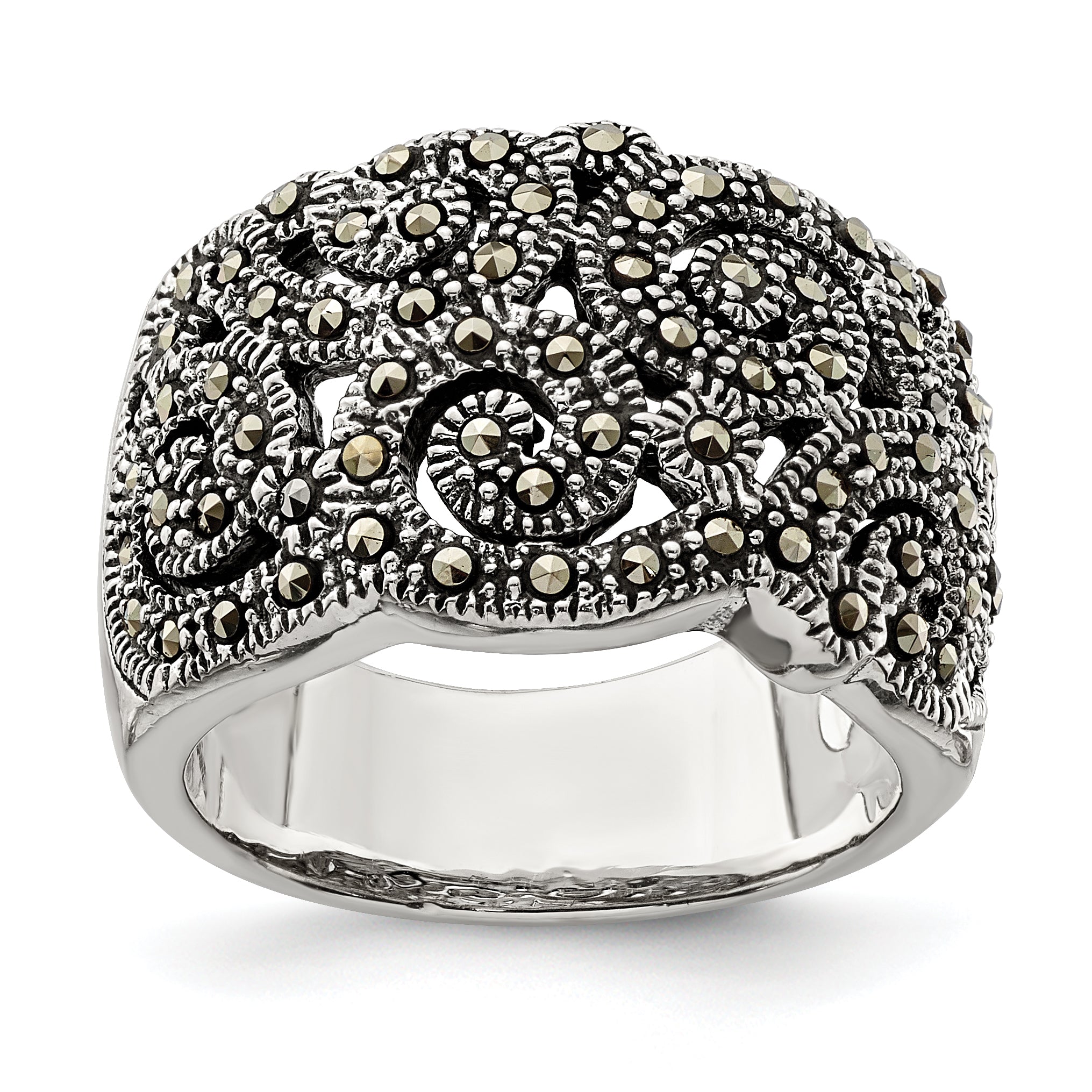 Sterling Silver Marcasite Ring