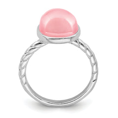 Sterling Silver Rose Quartz Ring