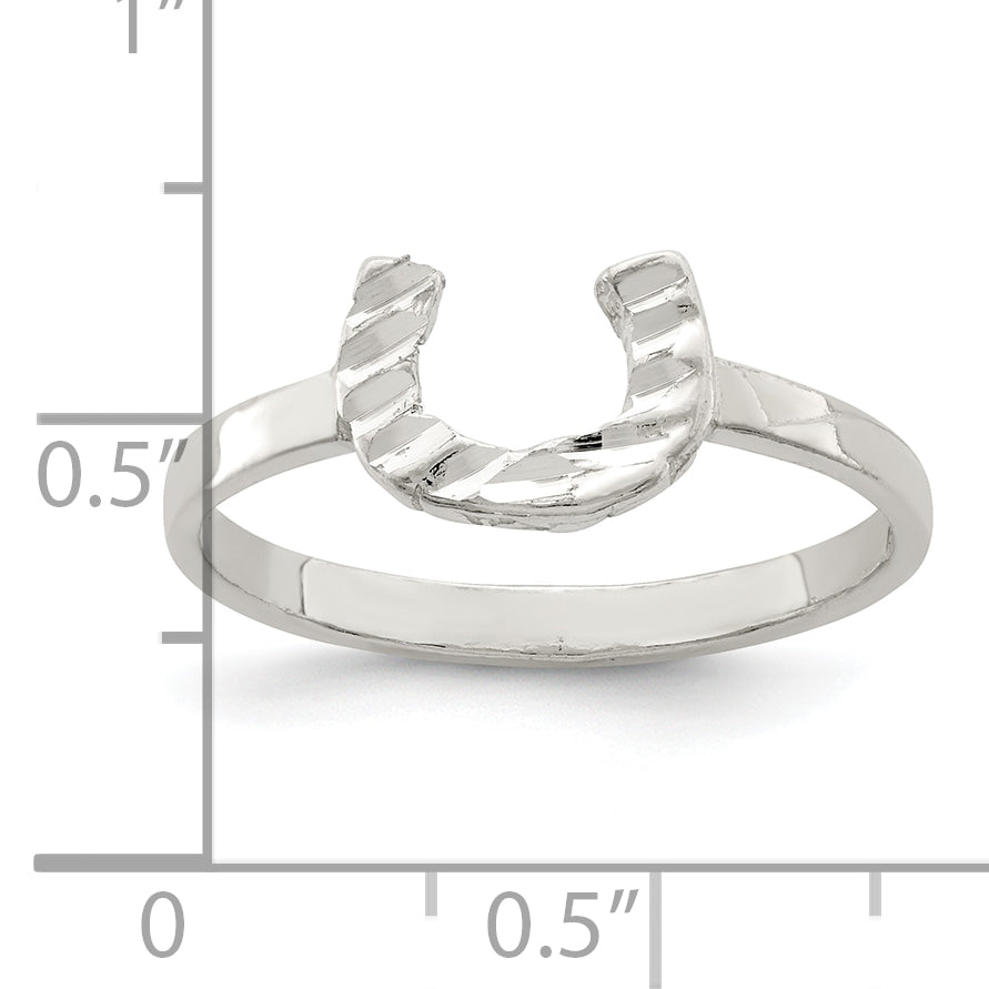 Sterling Silver Horseshoe Ring