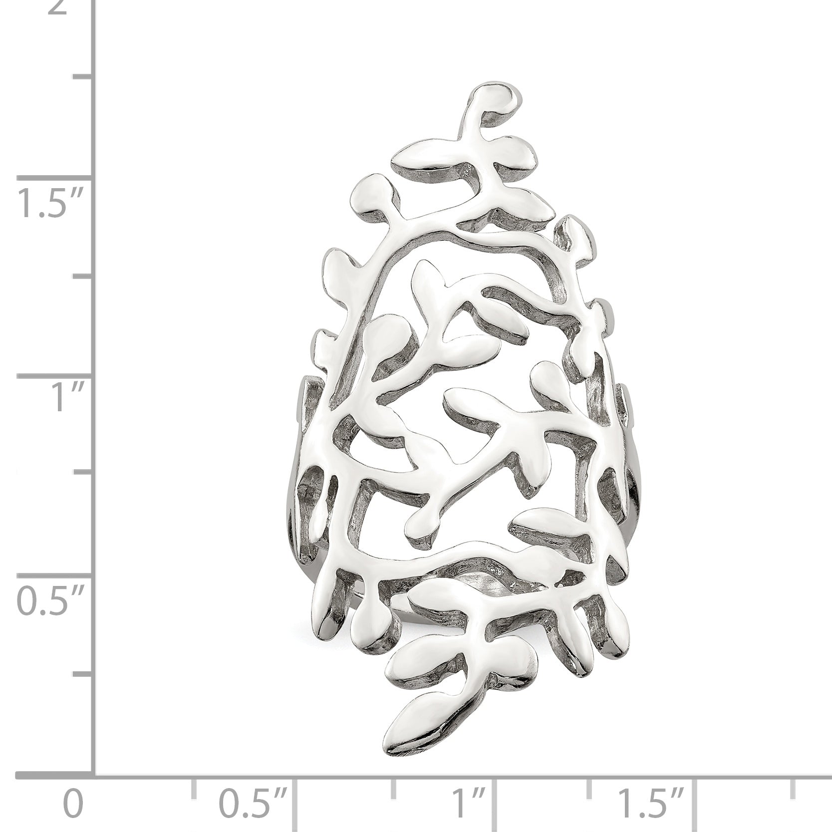 Sterling Silver Spring Tree Full Finger Ring