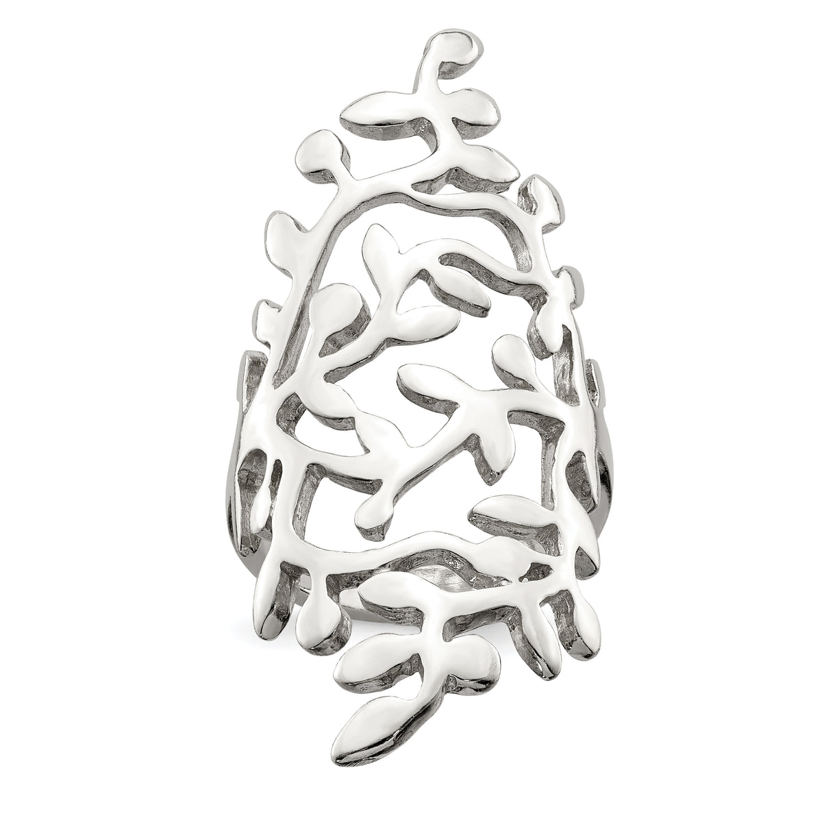 Sterling Silver Spring Tree Full Finger Ring