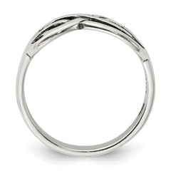 Sterling Silver Antiqued Knot Ring