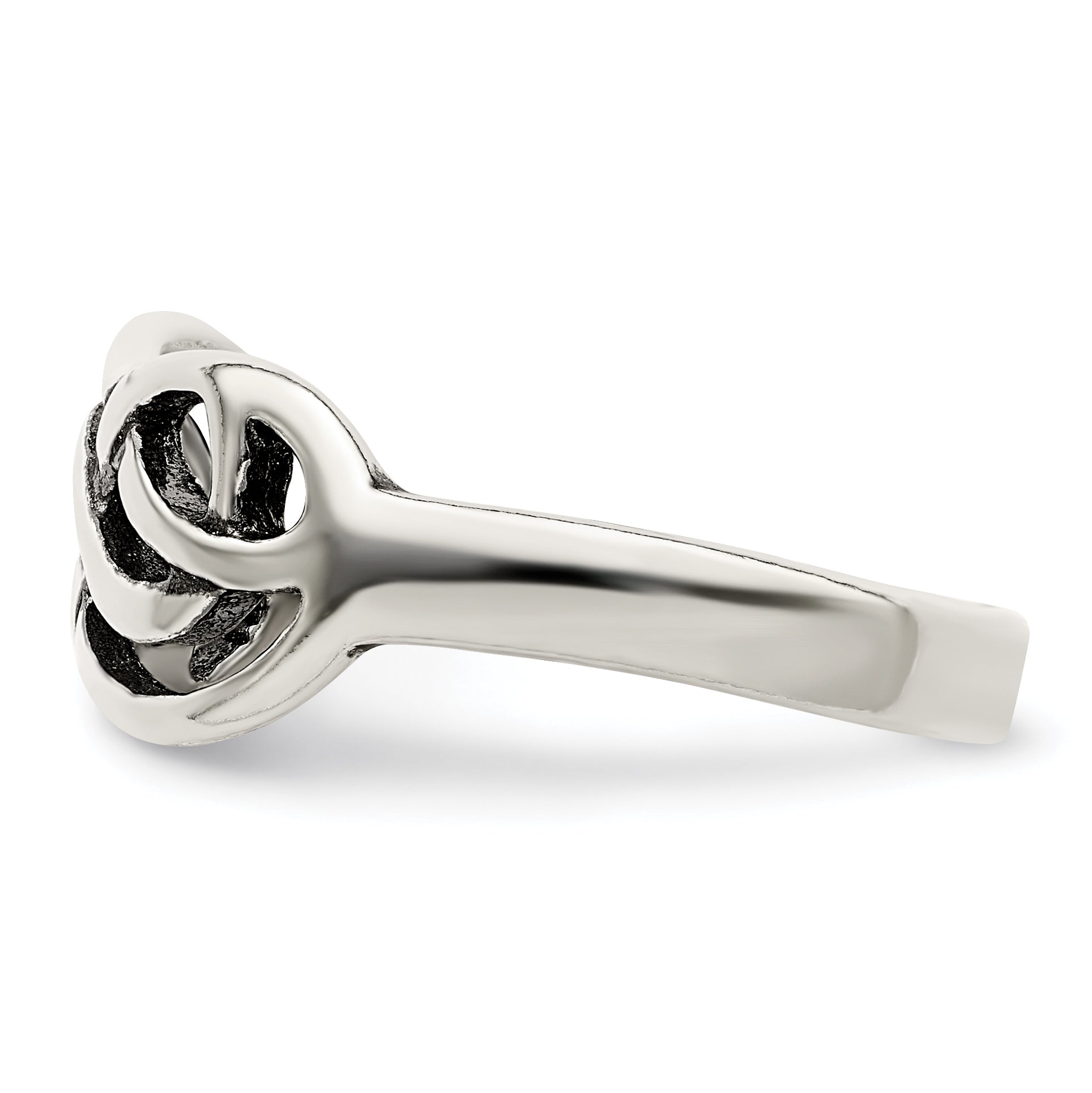 Sterling Silver Antiqued Knot Ring