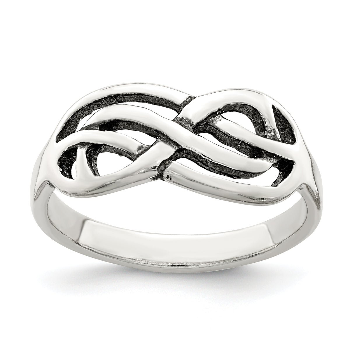 Sterling Silver Antiqued Knot Ring