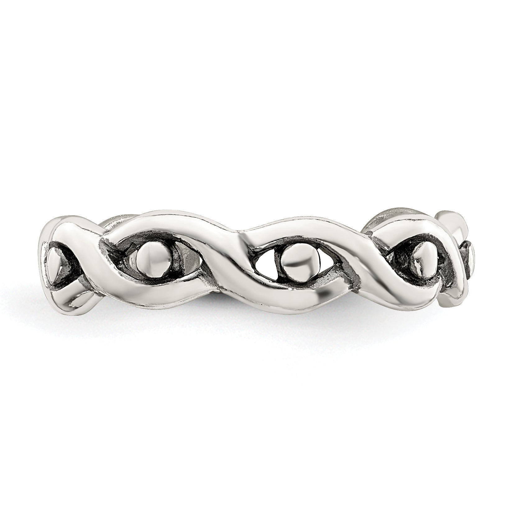 Sterling Silver Antiqued Toe Ring