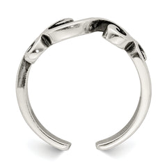 Sterling Silver Antiqued Toe Ring