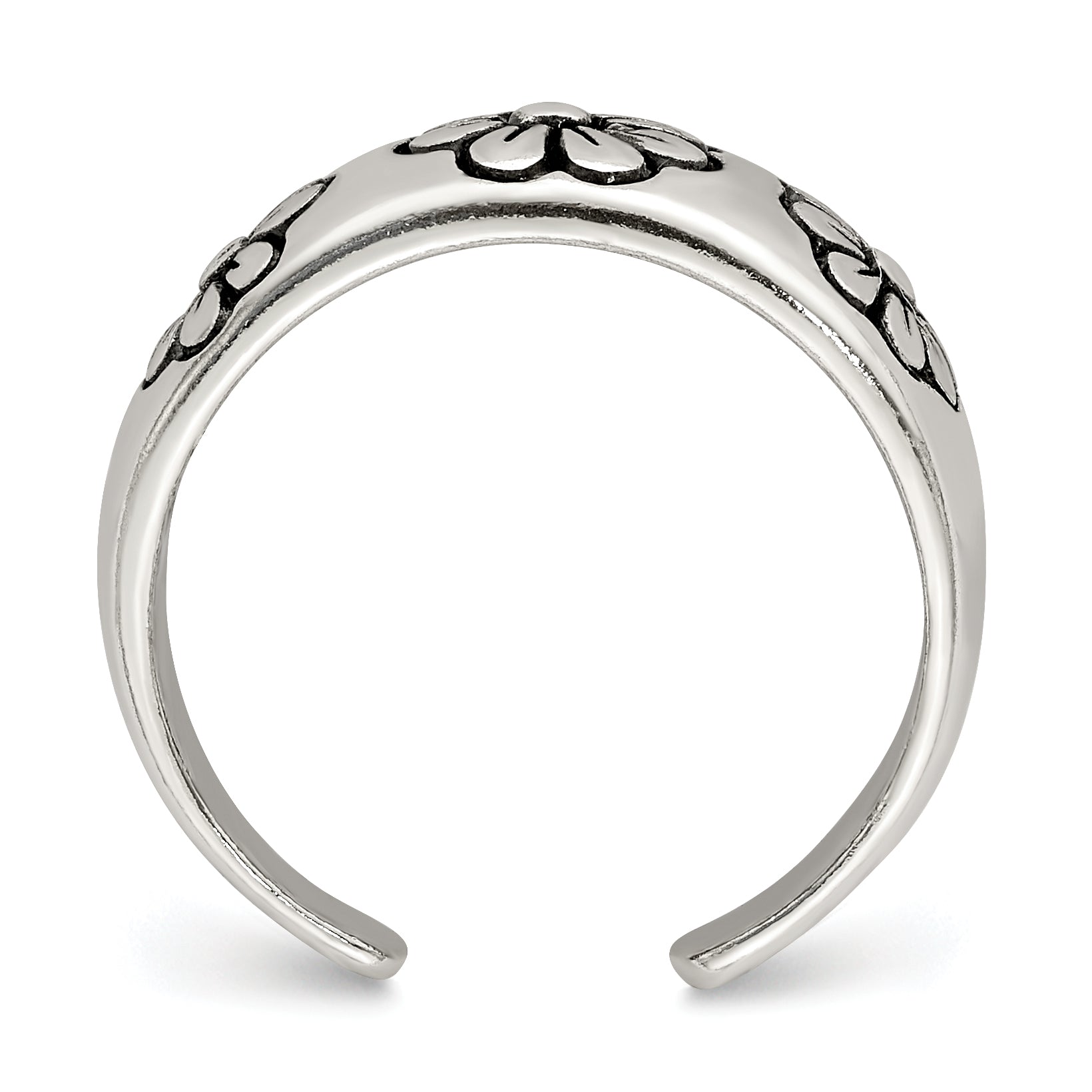 Sterling Silver Antiqued Toe Ring