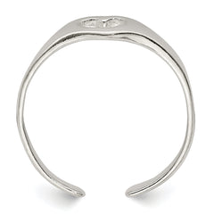 Sterling Silver Heart Toe Ring