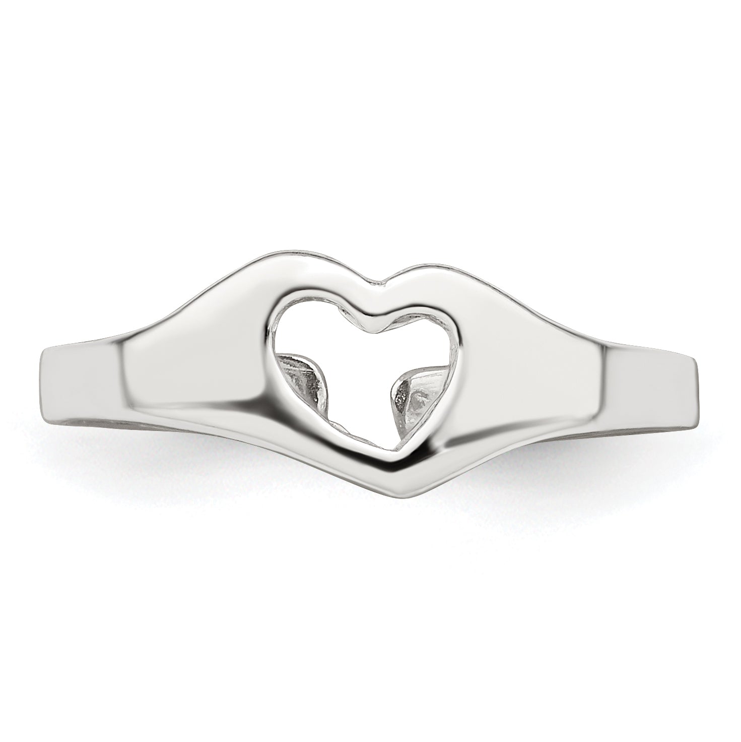 Sterling Silver Heart Toe Ring