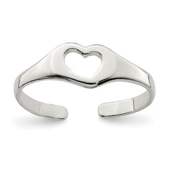 Sterling Silver Heart Toe Ring