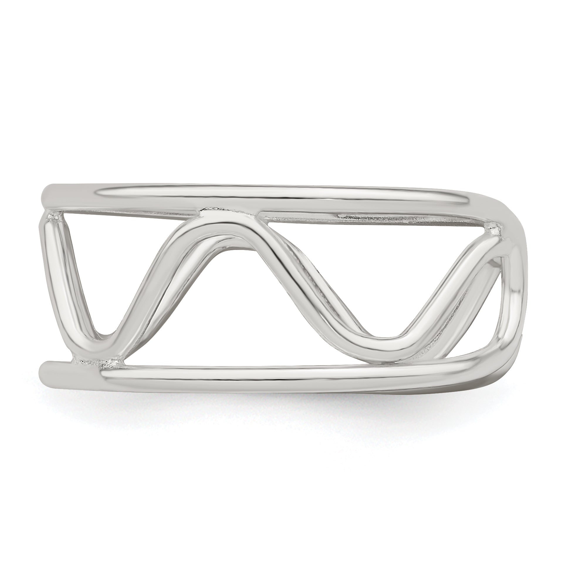 Sterling Silver Wave Toe Ring