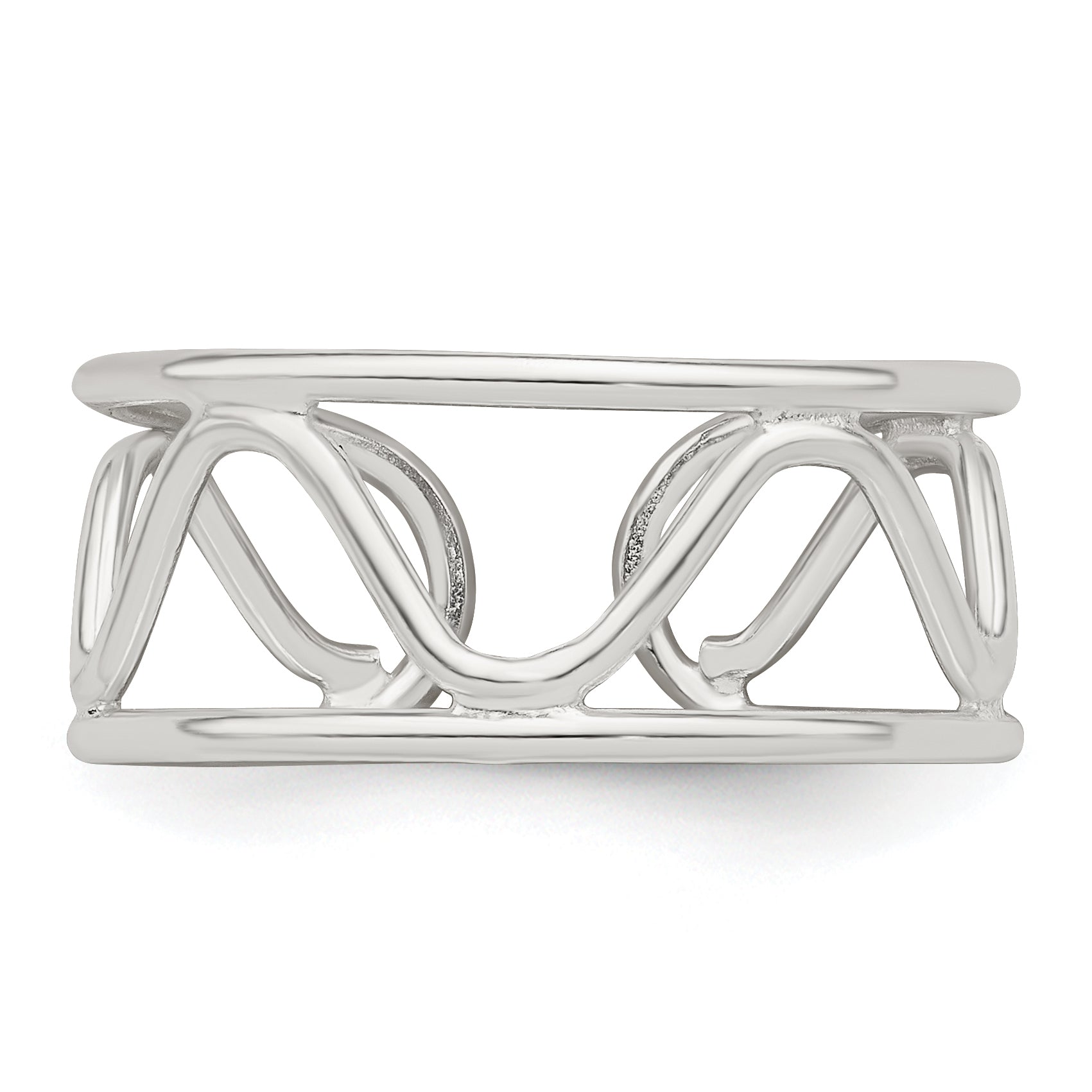 Sterling Silver Wave Toe Ring