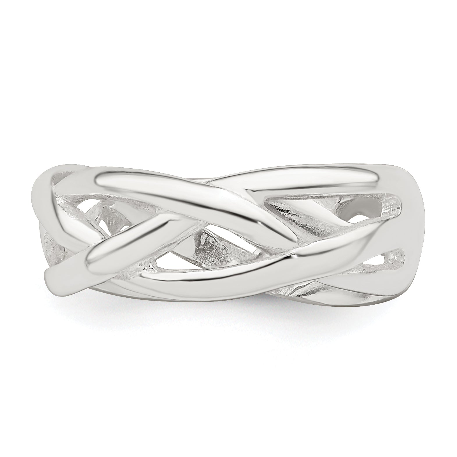 Sterling Silver Woven Toe Ring