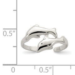 Sterling Silver Dolphin Toe Ring