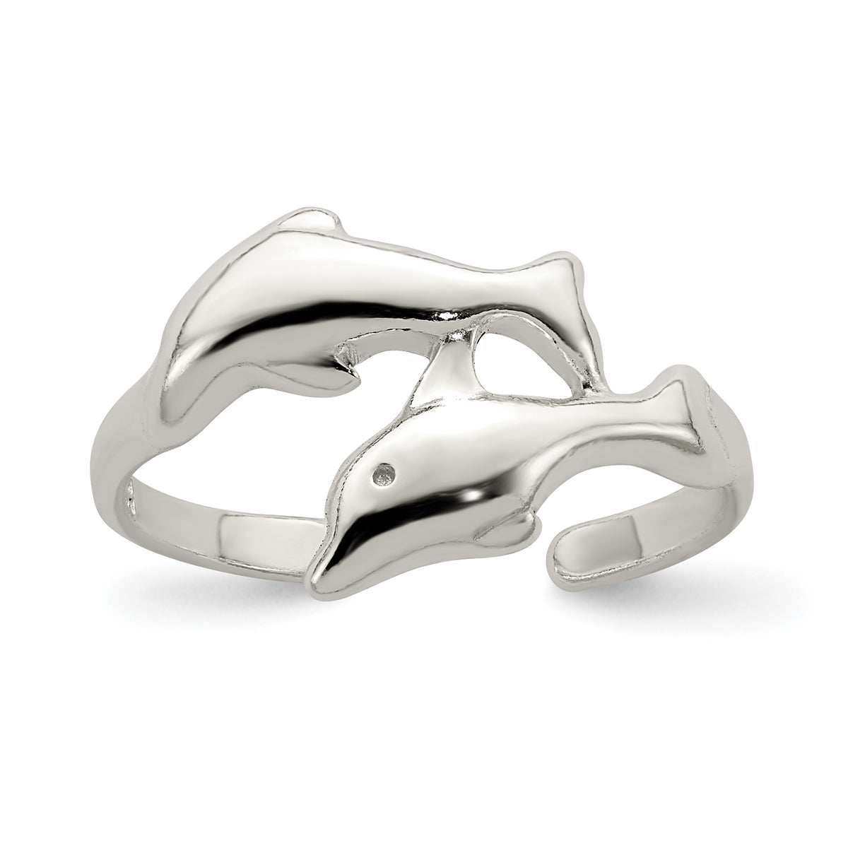 Sterling Silver Dolphin Toe Ring