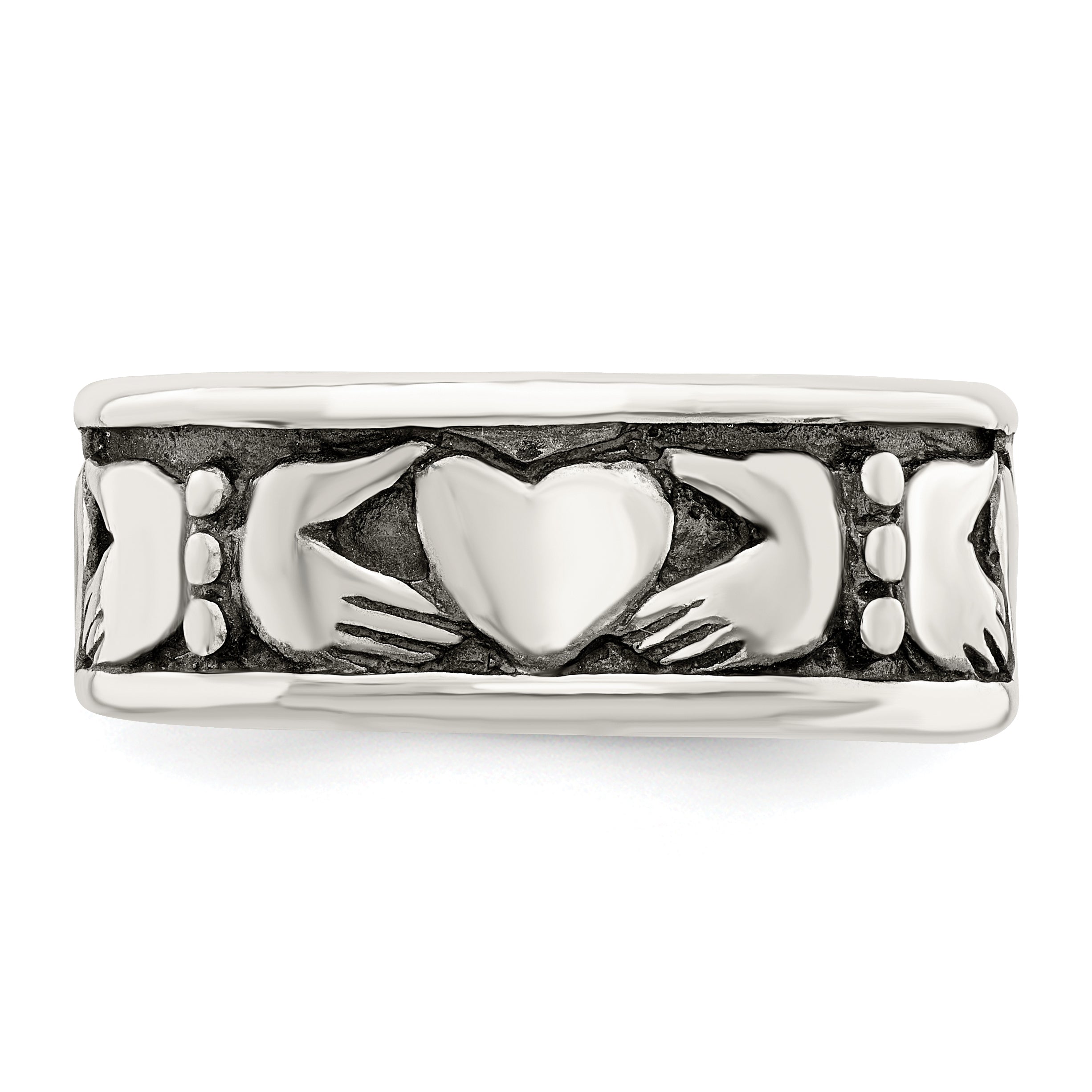 Sterling Silver Claddagh Design Ring