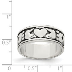 Sterling Silver Claddagh Design Ring