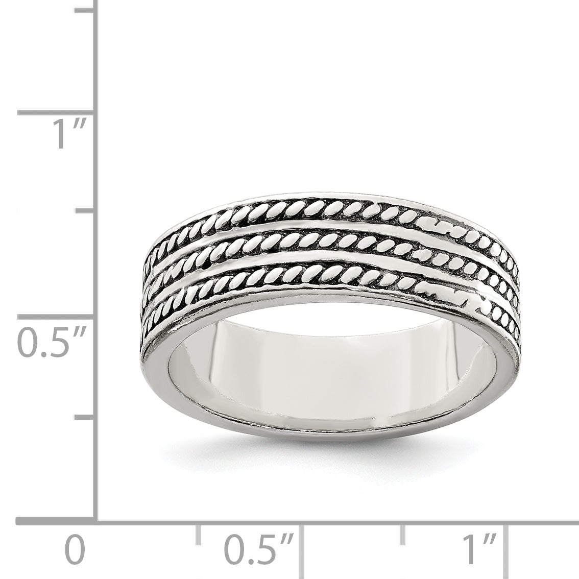 Sterling Silver Antiqued Ring