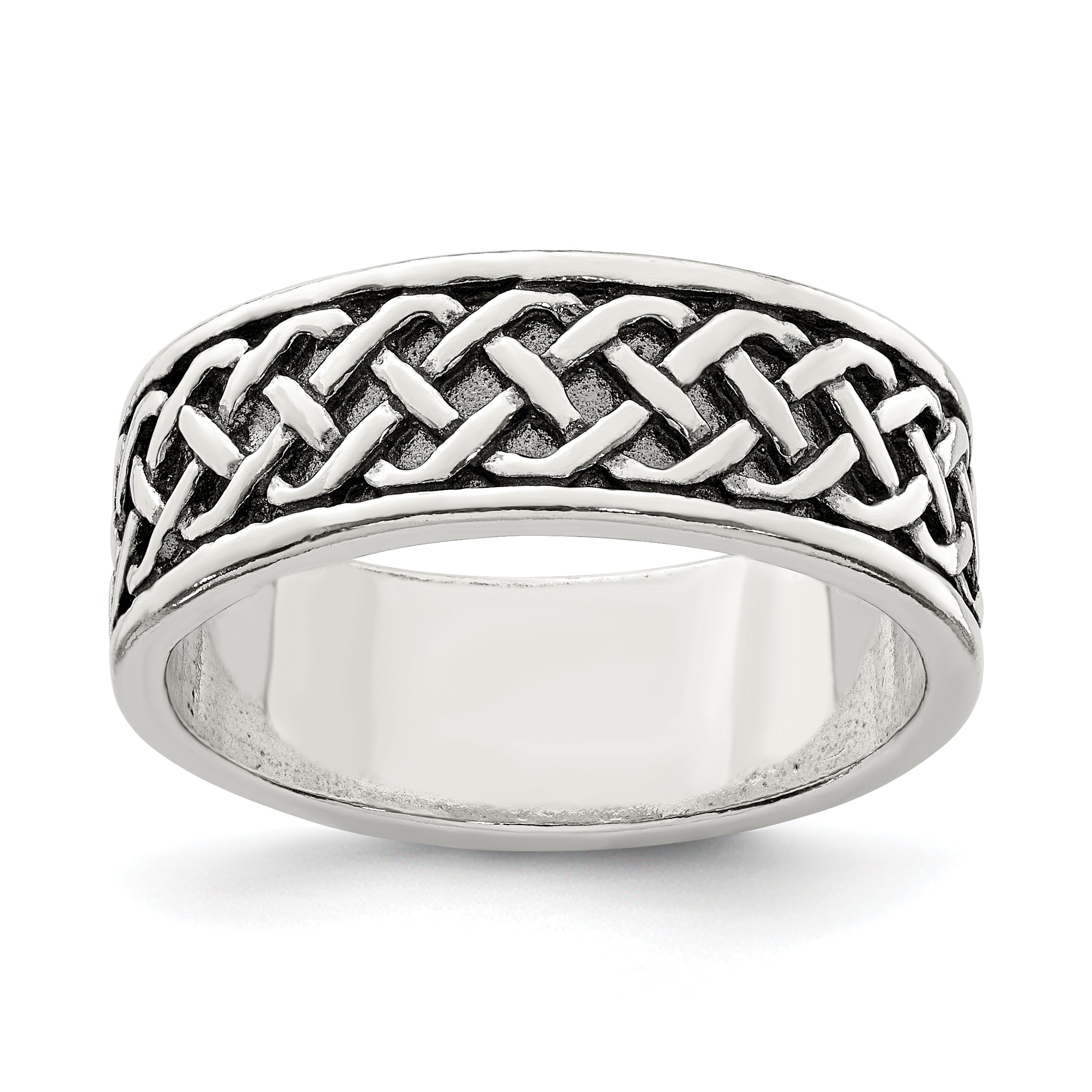 Sterling Silver Weave Design Ring