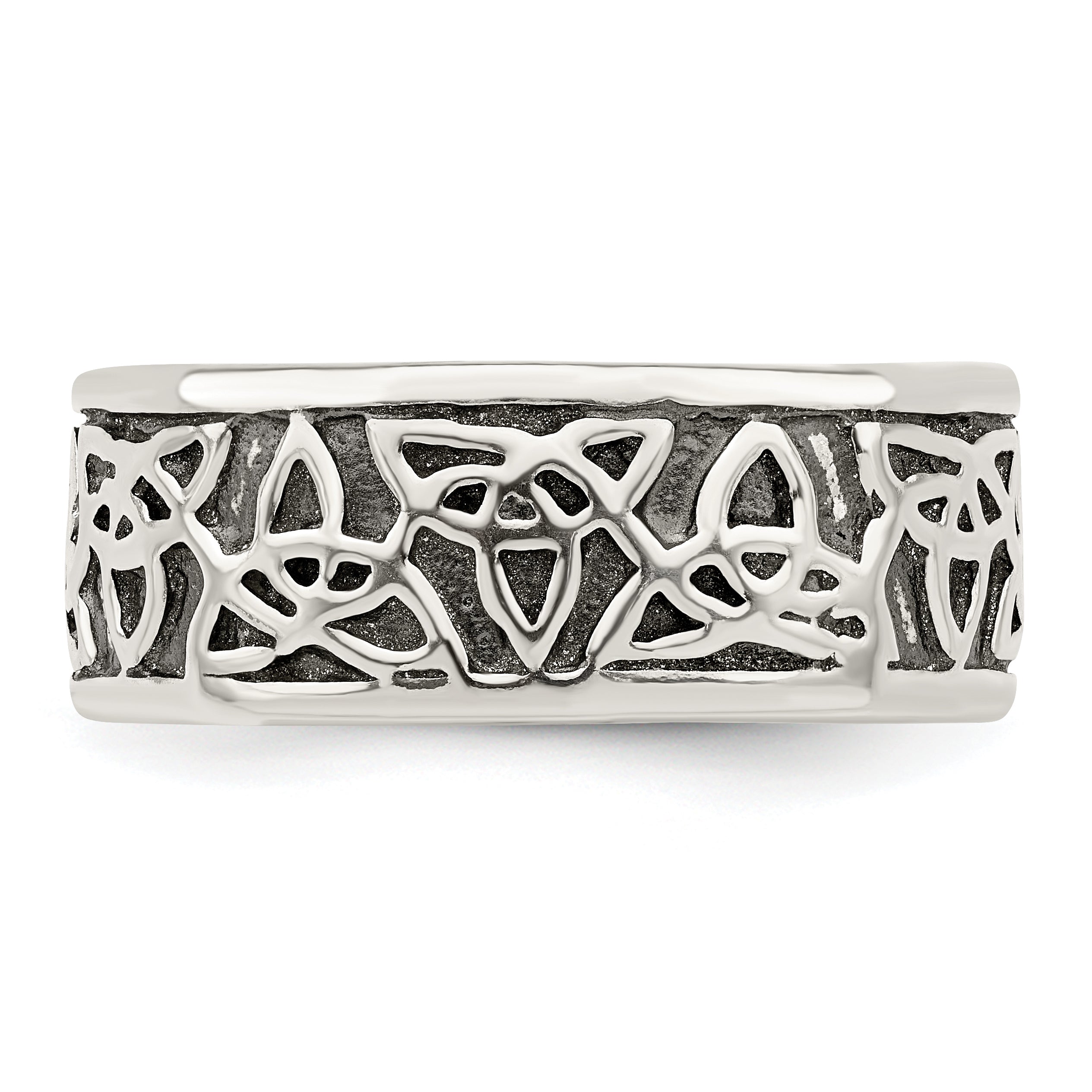 Sterling Silver Antiqued Celtic Knot Ring