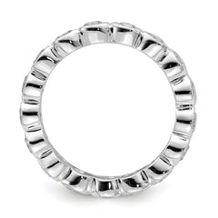 Sterling Silver CZ Band