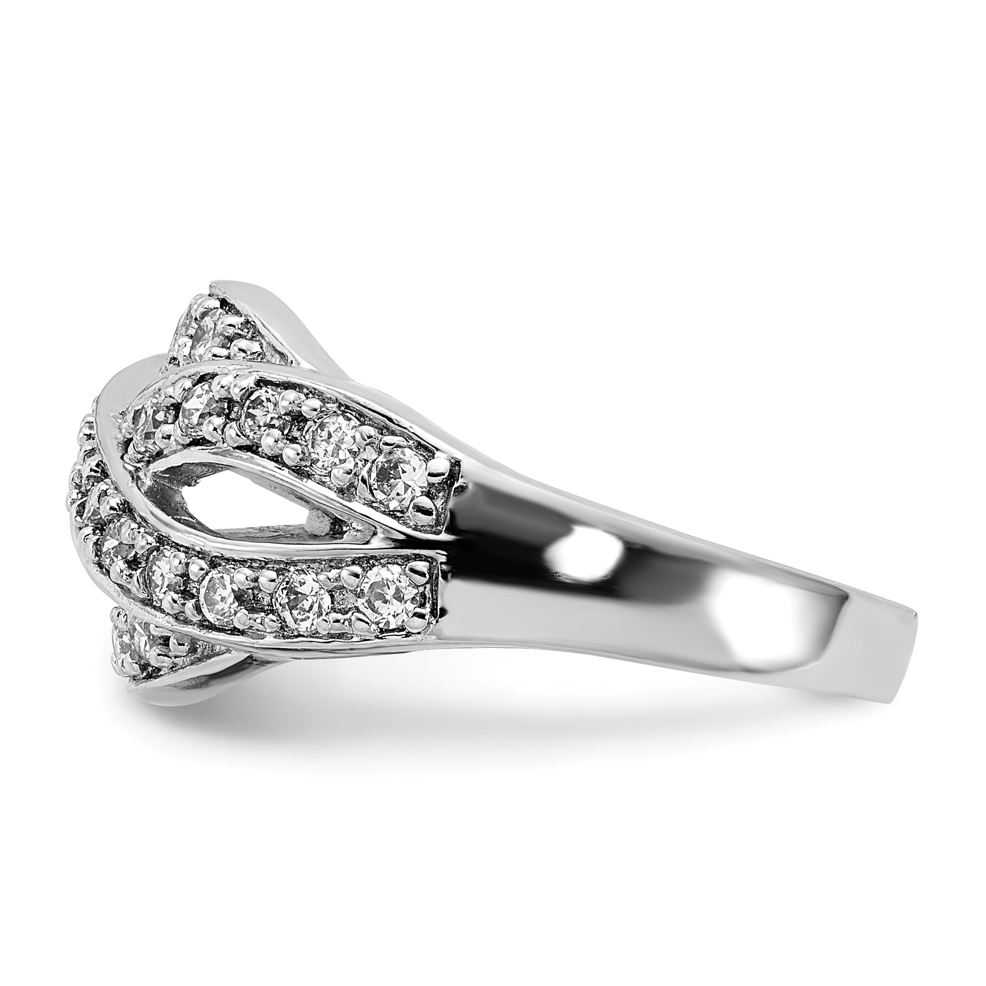 Sterling Silver Polished CZ Ring